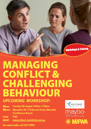 Managing Conflict & Challenging Behaviours – Merredin