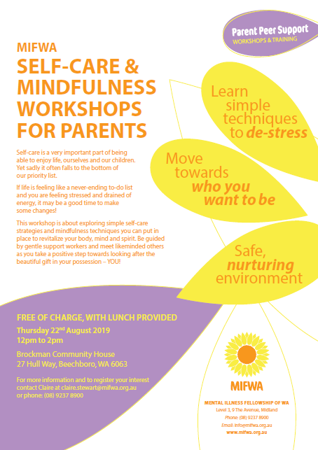 Self care and Mindfulness 22 August