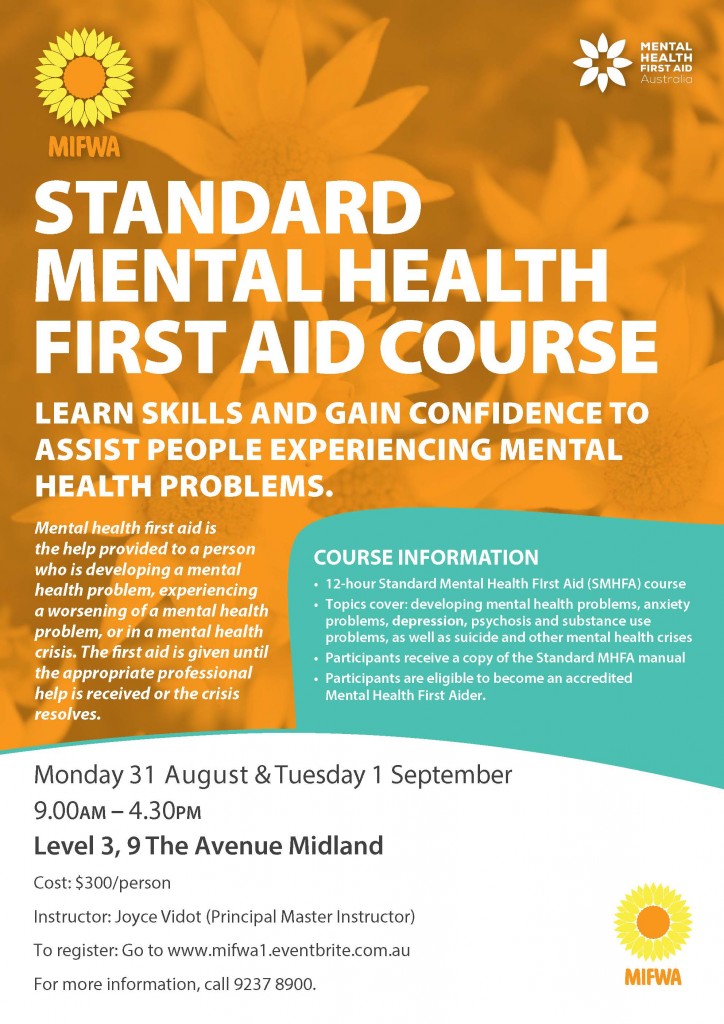 Standard Mental Health First Aid Course