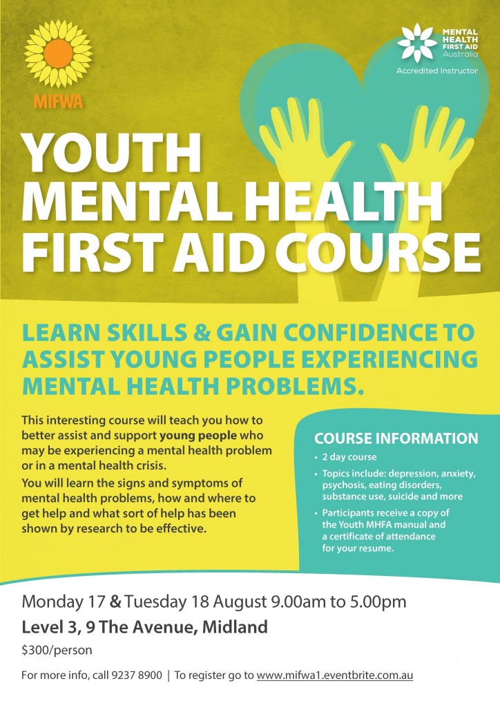 SOLD OUT – Youth Mental Health First Aid Course