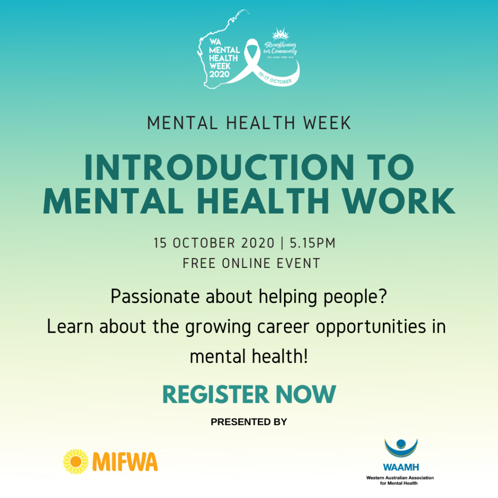 Introduction to Mental Health Work – BOOKED OUT