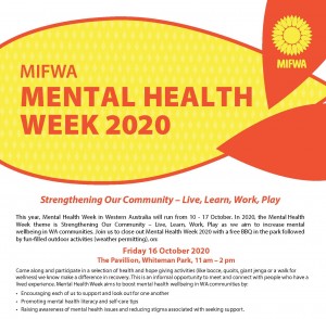 BBQ in the Park for Mental Health Week 2020