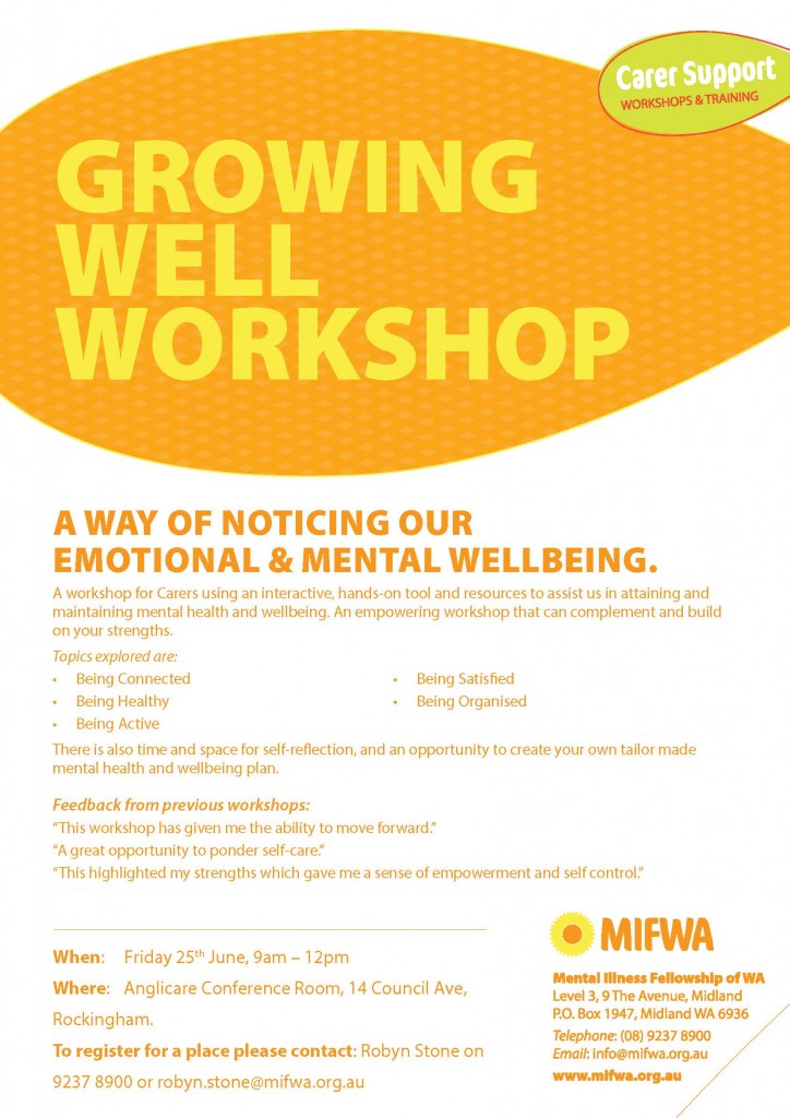 Growing Well Workshop – Rockingham