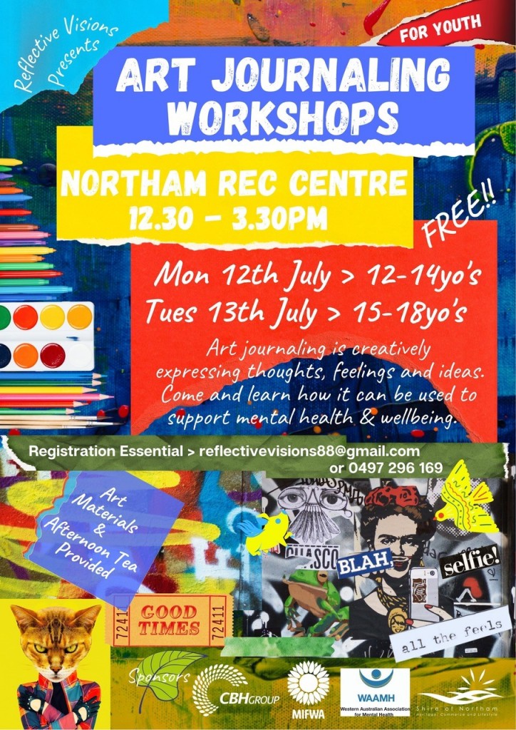 Youth Art Journaling Workshop Age 15-18 – FREE – Northam
