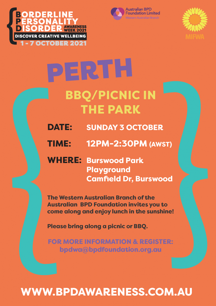 BPD Awareness Week BBQ / Picnic in the Park