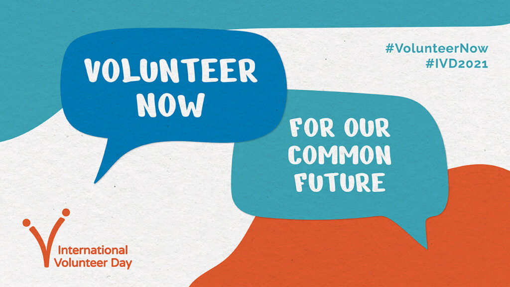 International Volunteer Day social media banner