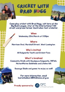 cricket with brad hogg kalgoorlie 2022