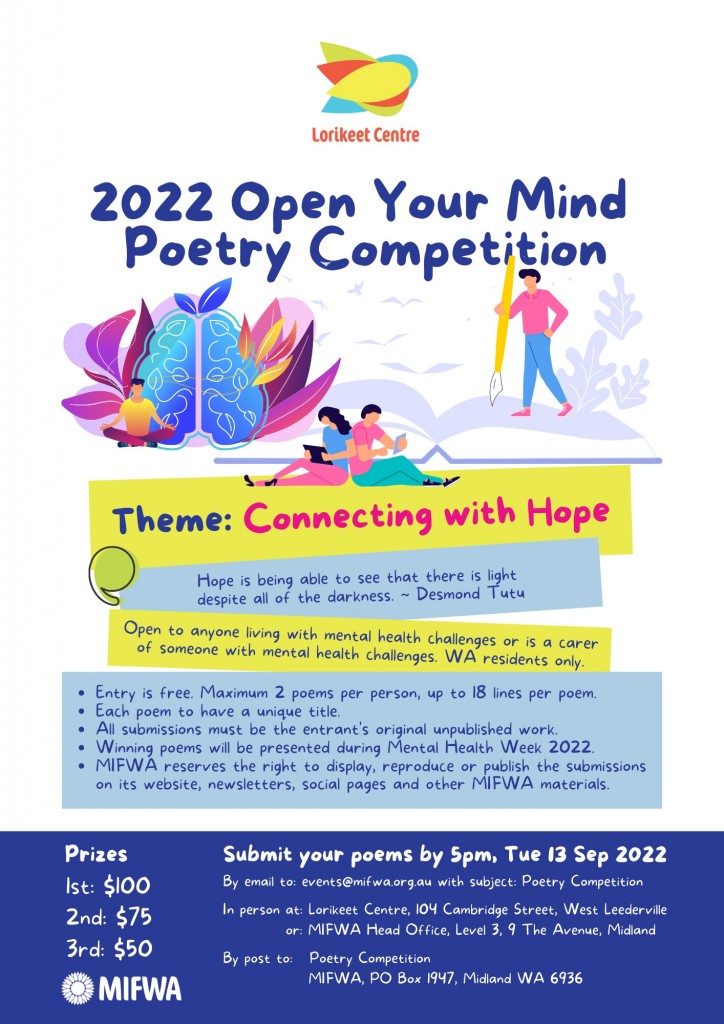 Lorikeet’s Open Your Mind Poetry Competition 2022