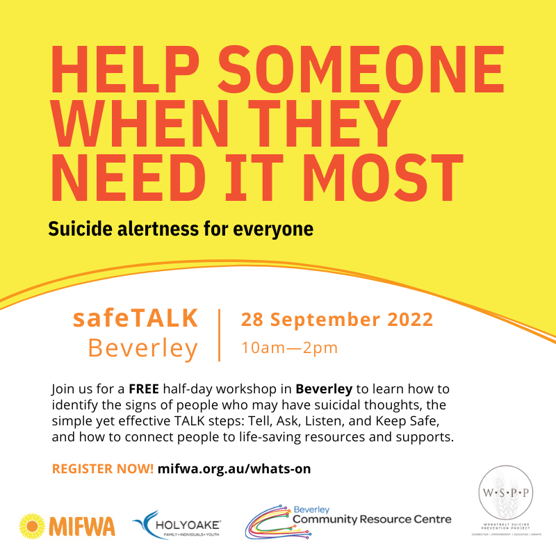 safeTALK Workshop – Beverley