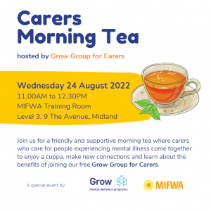 Carers Morning Tea - MIFWA Grow Group for Carers
