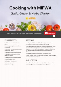 Garlic, Ginger & Herbs chicken