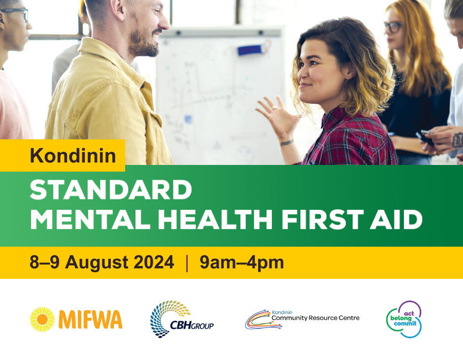 Free | Standard Mental Health First Aid Course, Kondinin
