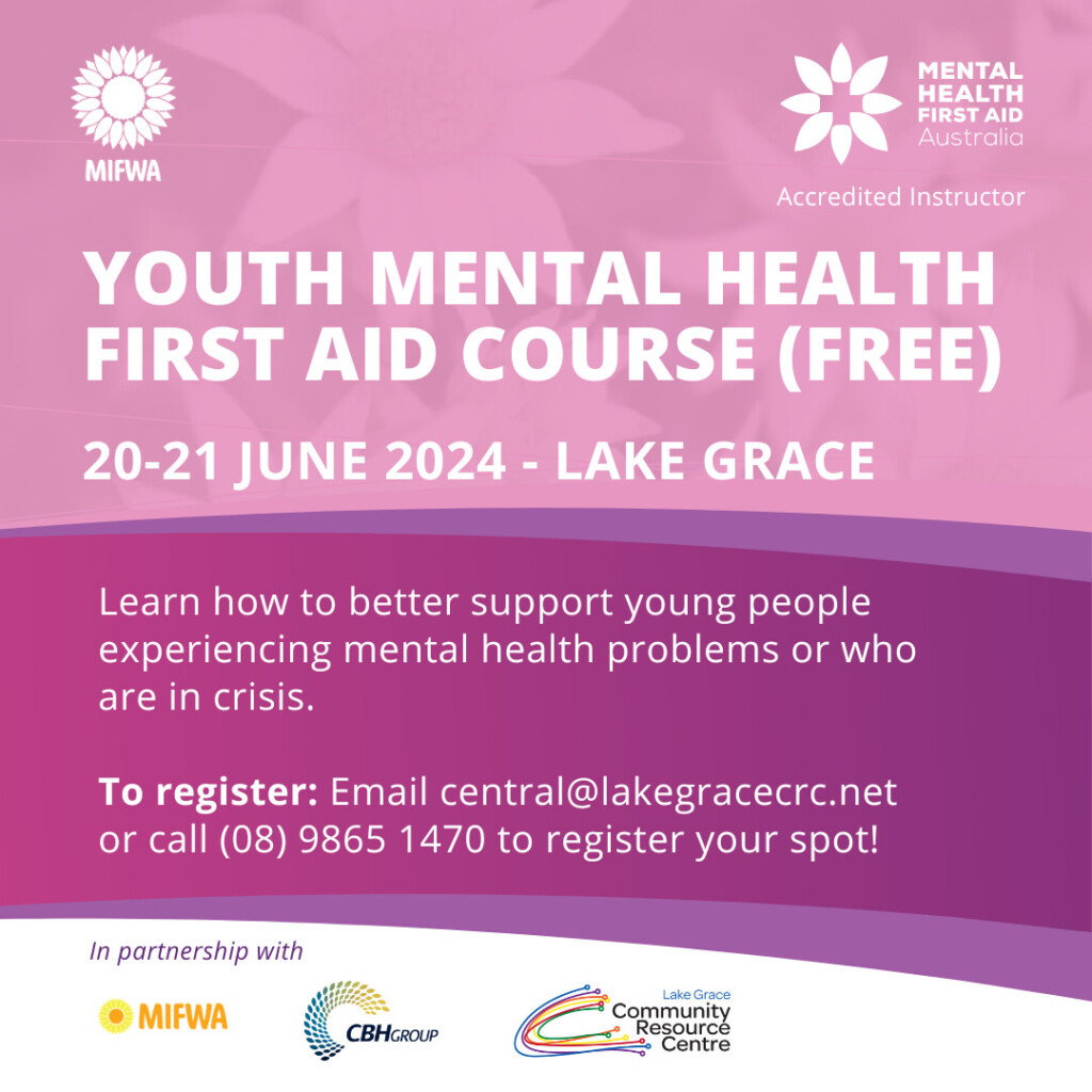 Free | Youth Mental Health First Aid Course, Lake Grace