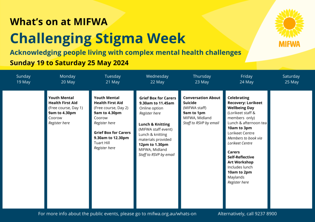 Challenging Stigma Week 2024